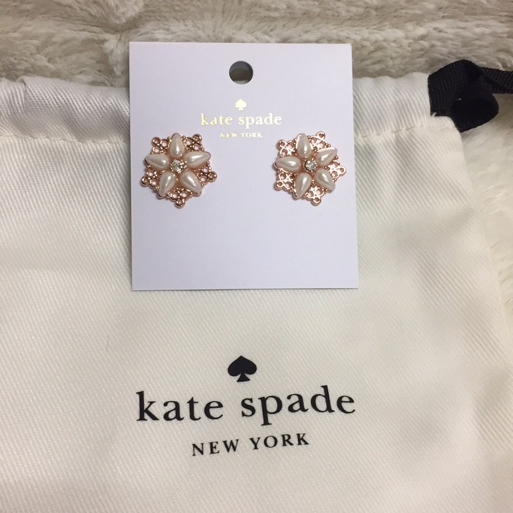 NWT kate spade chantilly charm earrings